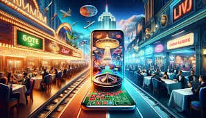 Studio live dealer Evolution Gaming dengan meja blackjack profesional dan kamera multi-sudut
