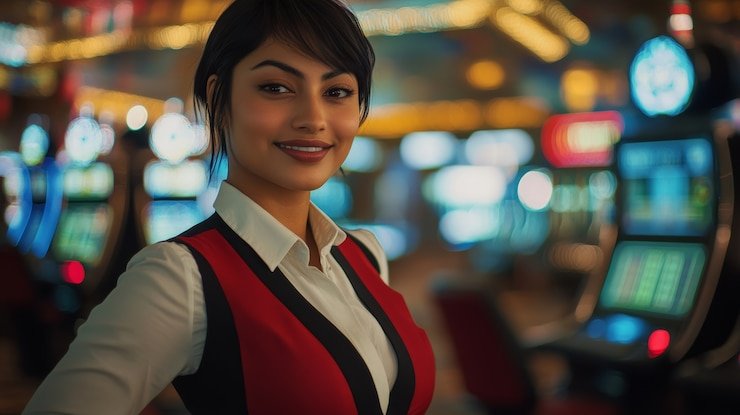 Layar statistik Evolution Gaming menampilkan riwayat hasil blackjack dan pola kartu